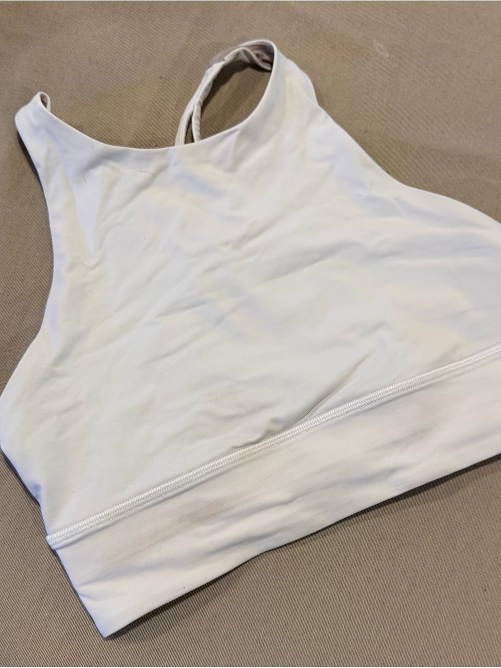 lululemon athletica White High-Neck Sports Bralette